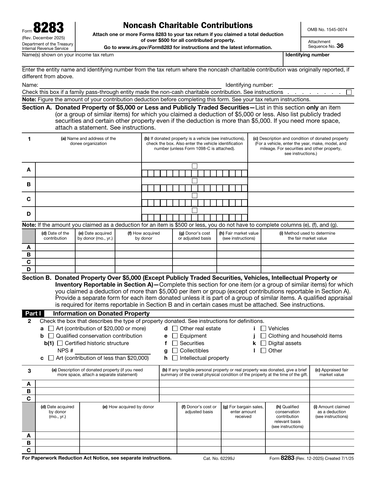Form 8283 preview