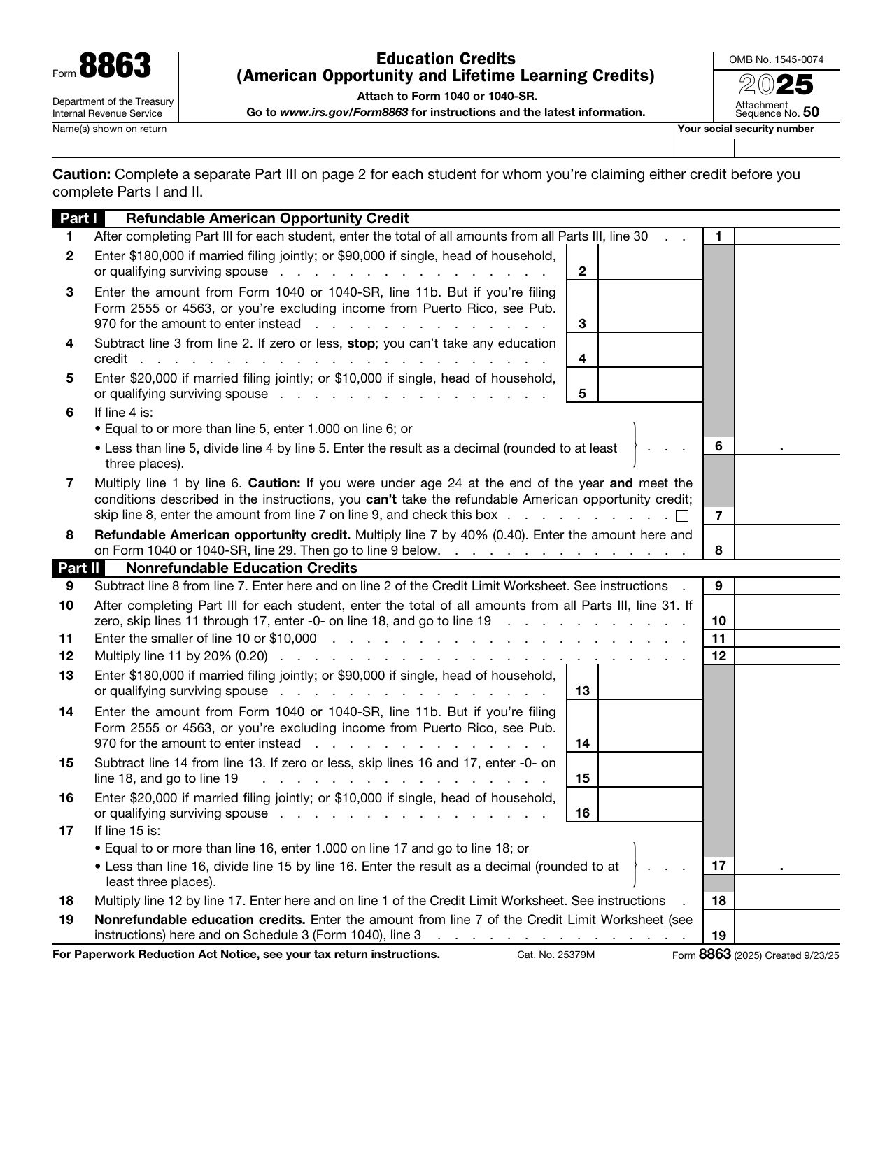 Education Credits preview