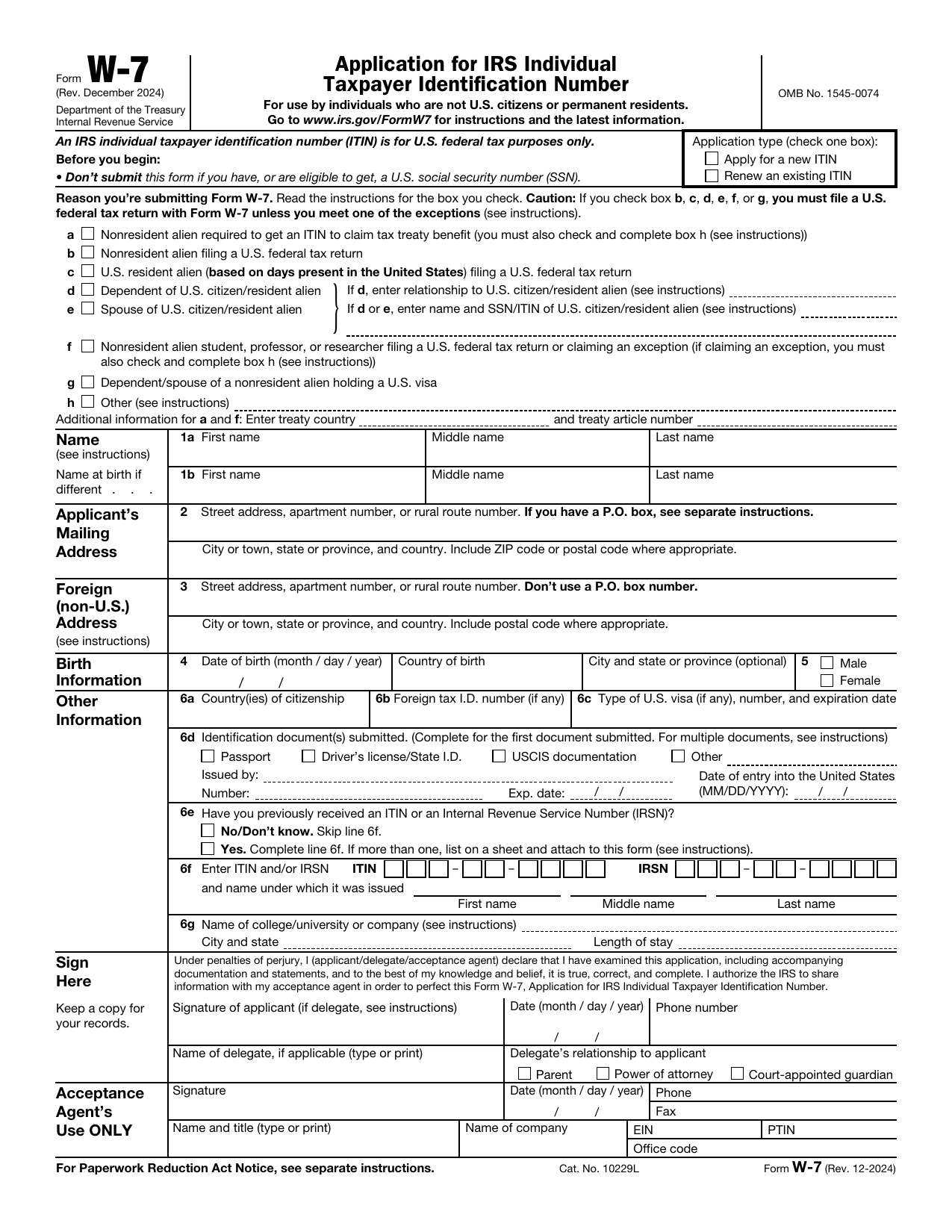 Form W-7