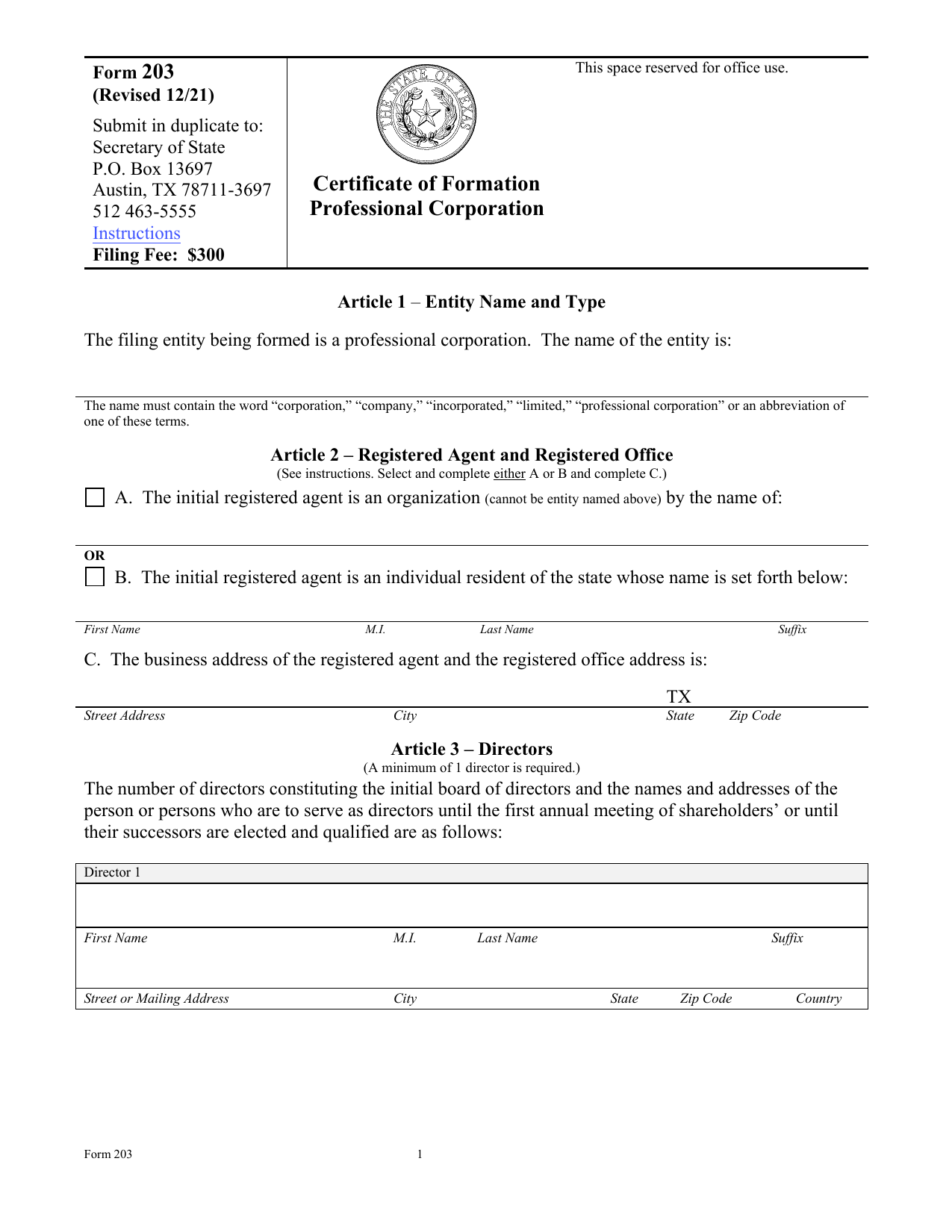 Professional Corporation Formation preview